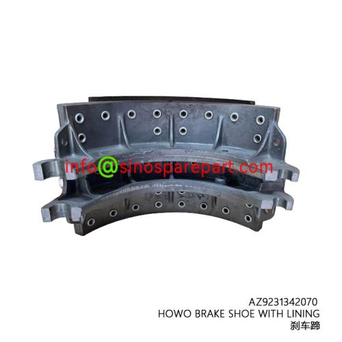 HOWO BRAKE SHOE WITH LINING