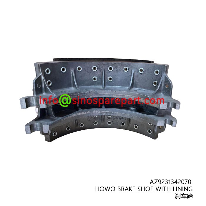 HOWO BRAKE SHOE WITH LINING