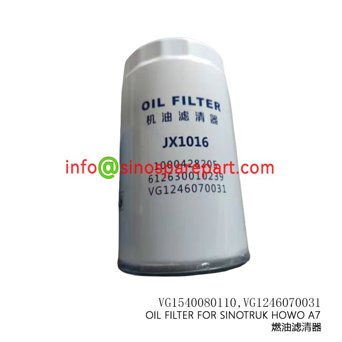 OIL FILTER FOR SINOTRUK HOWO A7 TRUCK 