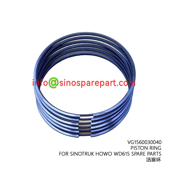 PISTON RING FOR SINOTRUK HOWO WD615 SPARE PARTS