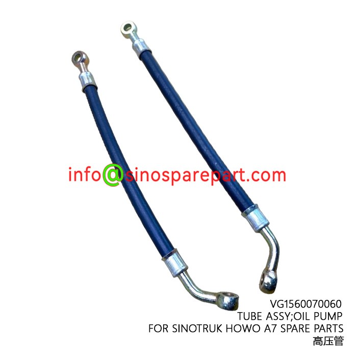 TUBE ASSY;OIL PUMP FOR SINOTRUK HOWO A7 SPARE PARTS