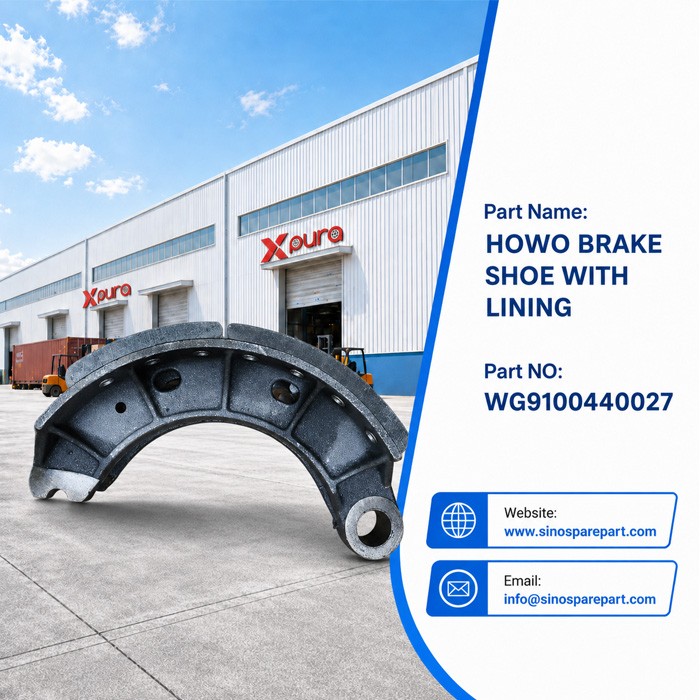 HOWO BRAKE SHOE WITH LINING WG9100440027