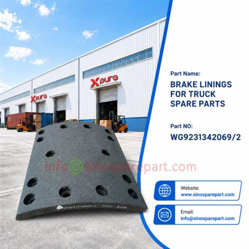 BRAKE LININGS FOR TRUCK SPARE PARTS