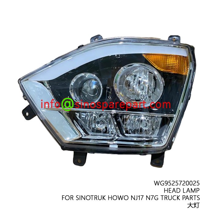 HEAD LAMP FOR SINOTRUK HOWO NJ17 N7G TRUCK PARTS