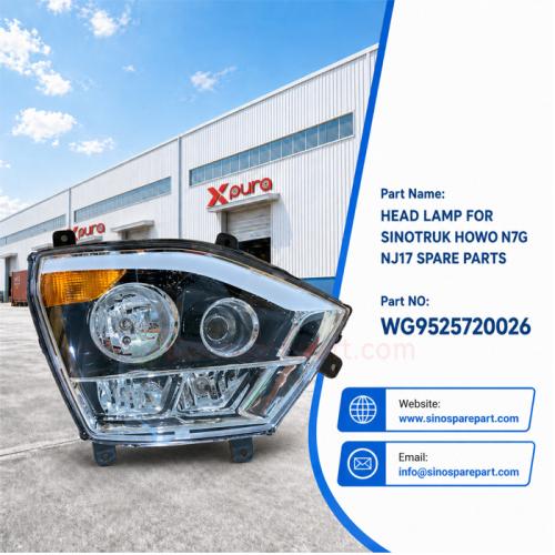 HEAD LAMP FOR SINOTRUK HOWO N7G NJ17 SPARE PARTS