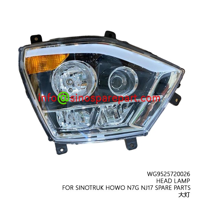 HEAD LAMP FOR SINOTRUK HOWO N7G NJ17 SPARE PARTS