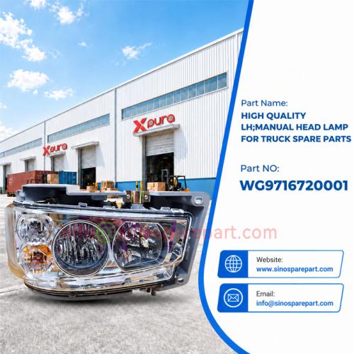 HIGH QUALITY LH;MANUAL HEAD LAMP FOR TRUCK SPARE PARTS