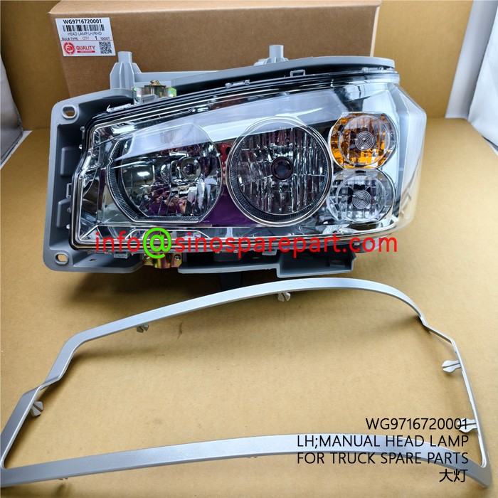 HIGH QUALITY LH;MANUAL HEAD LAMP FOR TRUCK SPARE PARTS HIGH QUALITY LH;MANUAL HEAD LAMP FOR TRUCK SPARE PARTS