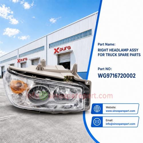RIGHT HEADLAMP ASSY FOR TRUCK SPARE PARTS
