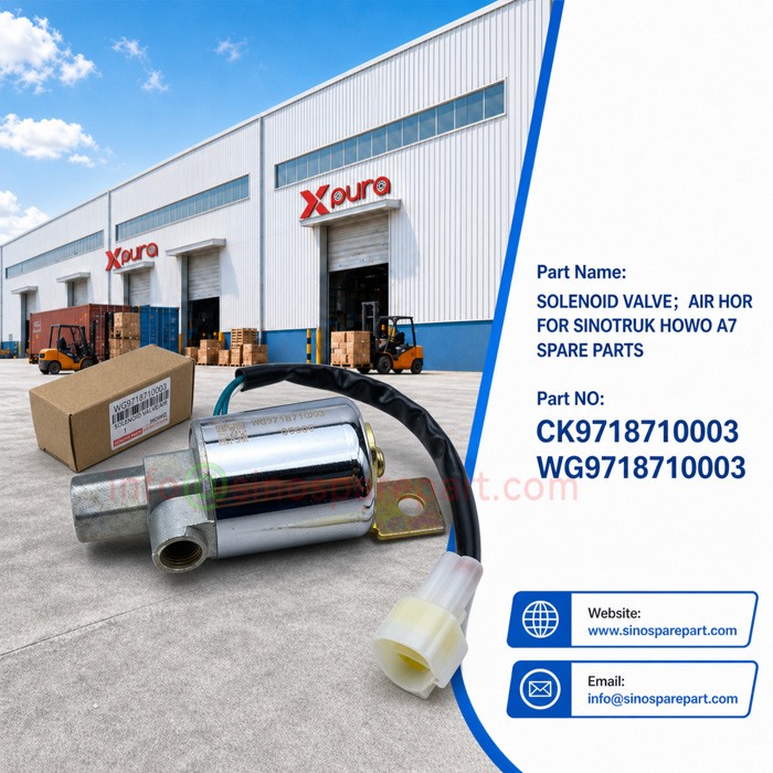 SOLENOID VALVE；AIR HOR FOR SINOTRUK HOWO A7 SPARE PARTS