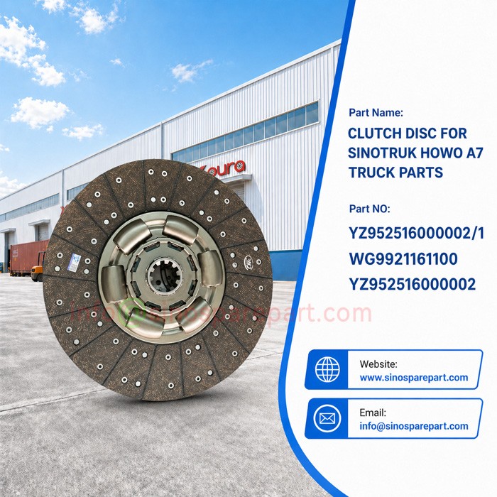 CLUTCH DISC FOR SINOTRUK HOWO A7 TRUCK PARTS